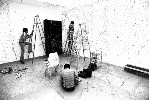 Reticulárea (ambientación). Galería de Arte Nacional, Sala Permanente. Caracas, 1981                         